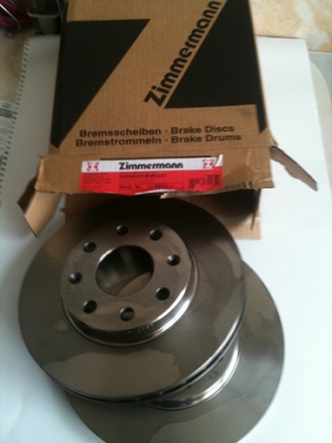 Set discuri frana fata ZIMMERMANN Dispozitive de franare Chevrolet Aveo / Kalos
